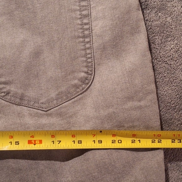 Chicos Pants Jeans Stretch Womens 3 Short 36 X 29 Light Gray Glitter Dot Sparkle - Picture 13 of 13